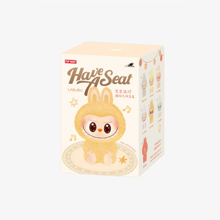 POP MART POP MART - THE MONSTERS "LABUBU" [HAVE A SEAT SERIES] - PLUSH PENDANT BLINDBOX