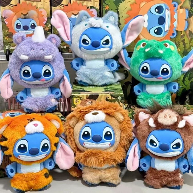 TOP TOY - STITCH [WILD ANIMAL] - BLINDBOX PLUSH KEYCHAIN