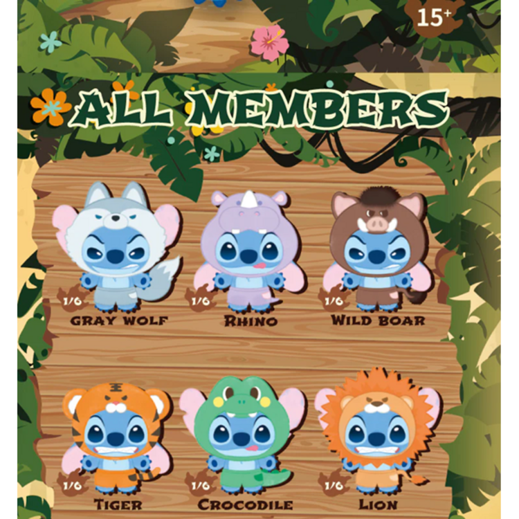 TOP TOY - STITCH [WILD ANIMAL] - BLINDBOX PLUSH KEYCHAIN