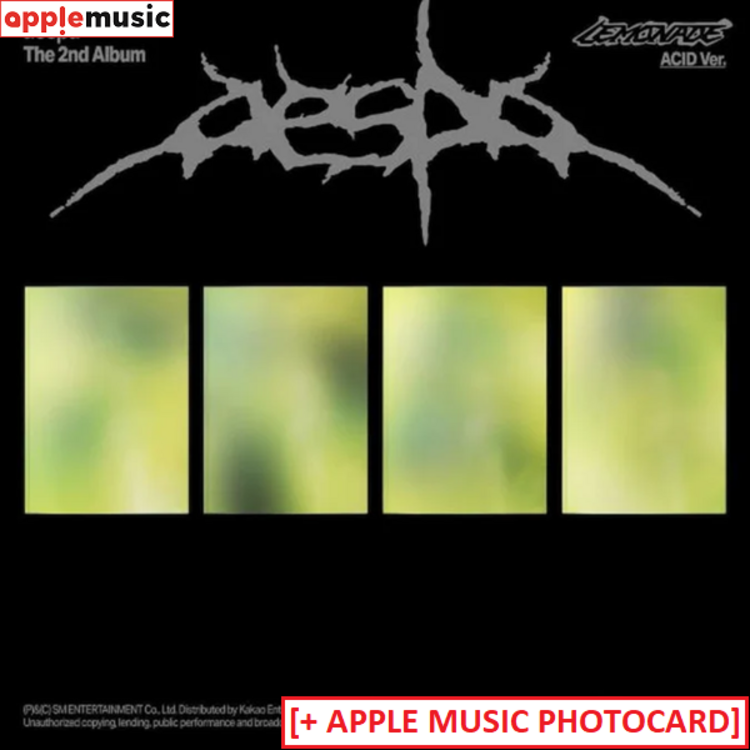 [PREORDER] AESPA (에스파) - LEMONADE - [ACID VER.] - 2ND ALBUM + [APPLE MUSIC PHOTOCARD]