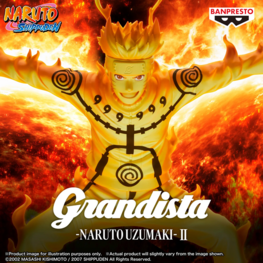 BANPRESTO NARUTO SHIPPUDEN - UZUMAKI NARUTO II - GRANDISTA FIGURE