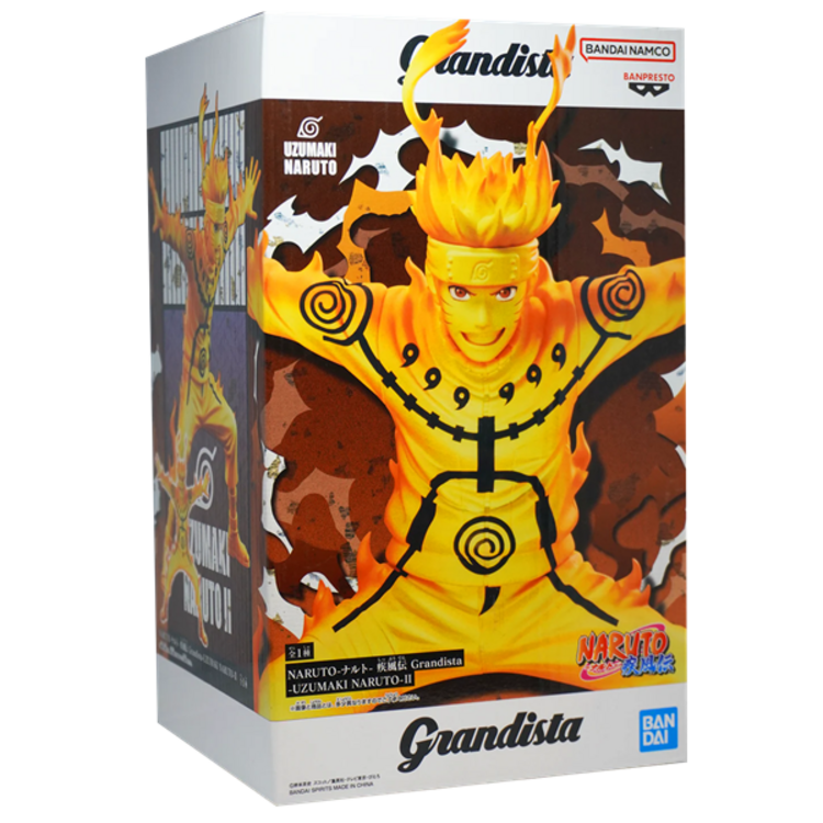 BANPRESTO NARUTO SHIPPUDEN - UZUMAKI NARUTO II - GRANDISTA FIGURE