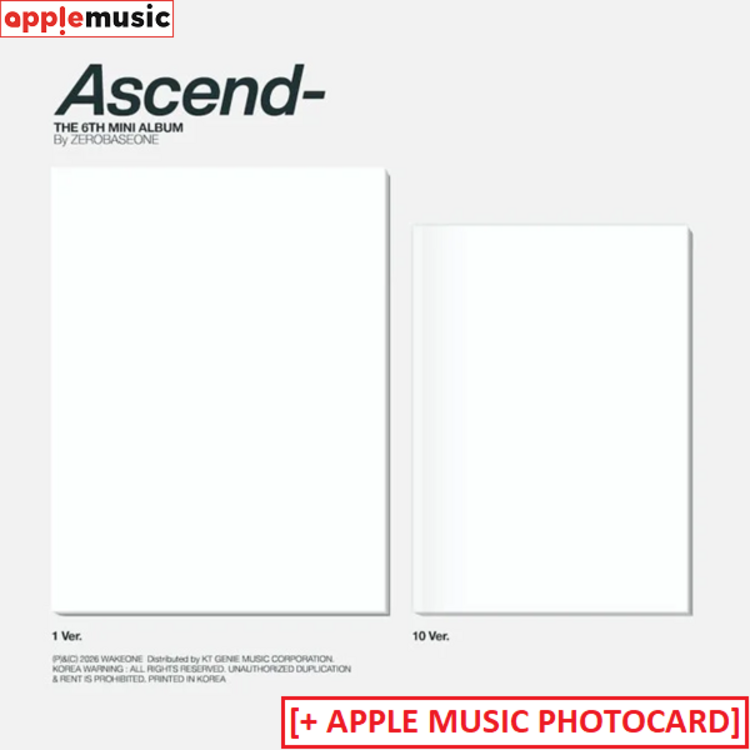 [PREORDER] ZEROBASEONE (제로베이스원) - [ASCEND-] - [PHOTOBOOK VER.] - 6TH MINI ALBUM + [APPLE MUSIC PHOTOCARD]
