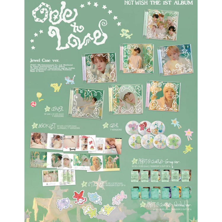 NCT WISH (엔시티 위시) - ODE TO LOVE - [JEWEL CASE] - 1ST FULL ALBUM