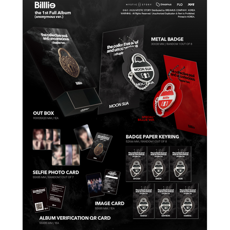 [PREORDER] BILLLIE (빌리) - THE COLLECTIVE SOUL AND UNCONSCIOUS : CHAPTER TWO - [ANONYMOUS VER.] - 1ST ALBUM