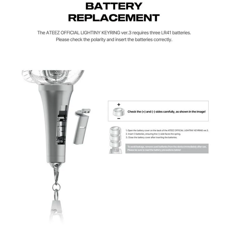 [PREORDER] ATEEZ (에이티즈) - OFFICIAL LIGHTINY KEYRING VER.3