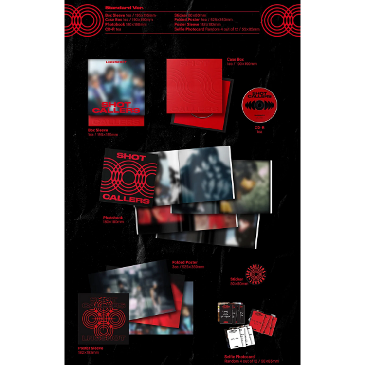 LNGSHOT (롱샷) - SHOT CALLERS - [STANDARD VER.] - 1ST EP + [LUCKY DRAW EVERLINE PHOTOCARD]
