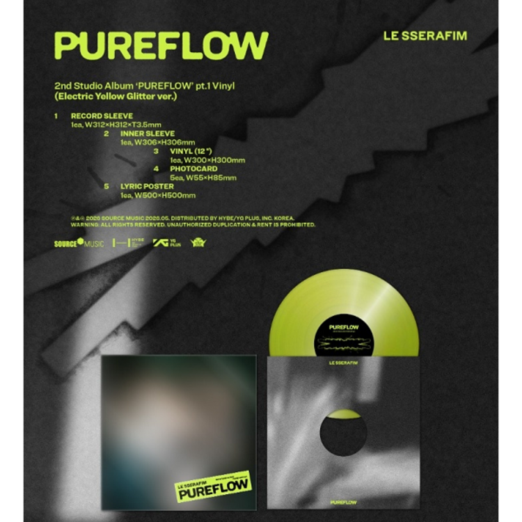[PREORDER] LE SSERAFIM (르세라핌) - PUREFLOW PT.1 - 2ND STUDIO ALBUM (VINYL)