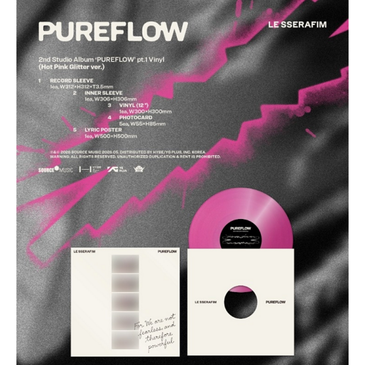 [PREORDER] LE SSERAFIM (르세라핌) - PUREFLOW PT.1 - 2ND STUDIO ALBUM (VINYL)
