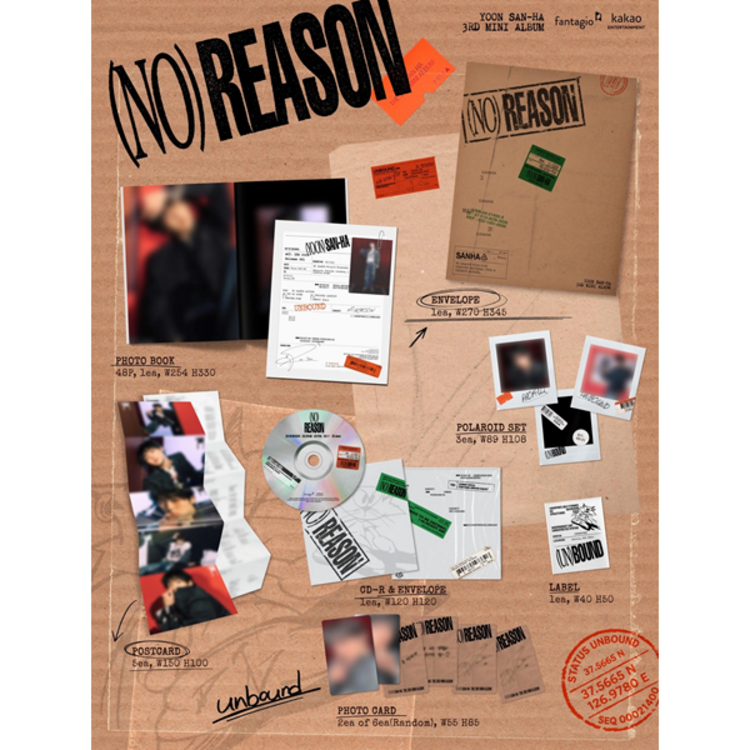 [PREORDER] YOON SAN-HA (윤산하) [ASTRO] - NO REASON - 3RD MINI ALBUM