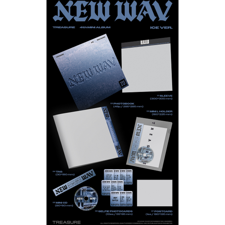 [PREORDER] TREASURE (트레저) - NEW WAV - 4TH MINI ALBUM