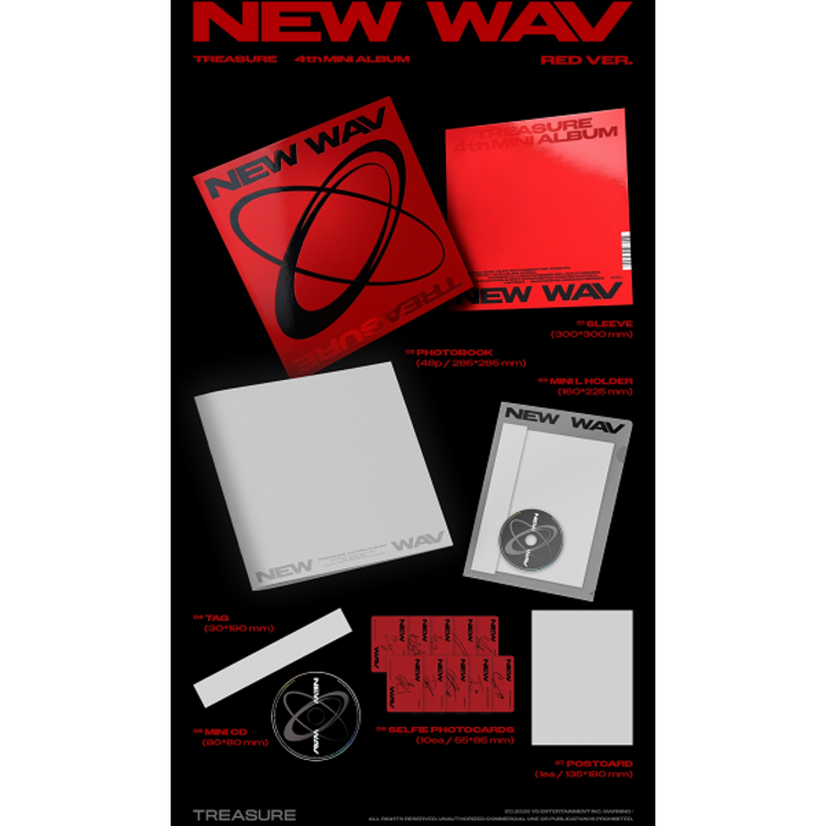 [PREORDER] TREASURE (트레저) - NEW WAV - 4TH MINI ALBUM
