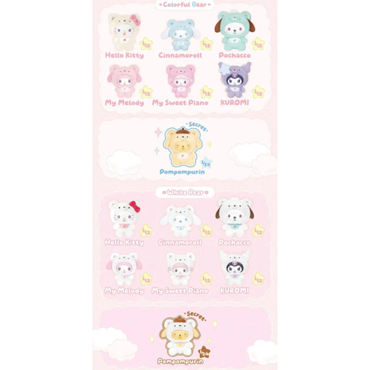TOP TOY - SANRIO CHARACTERS [LITTLE BEAR PLANET] - PLUSH BLINDBOX