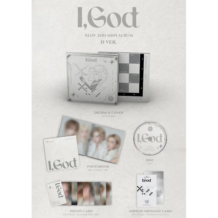 [PREORDER] XLOV (엑스러브) - [I, GOD] - 2ND MINI ALBUM