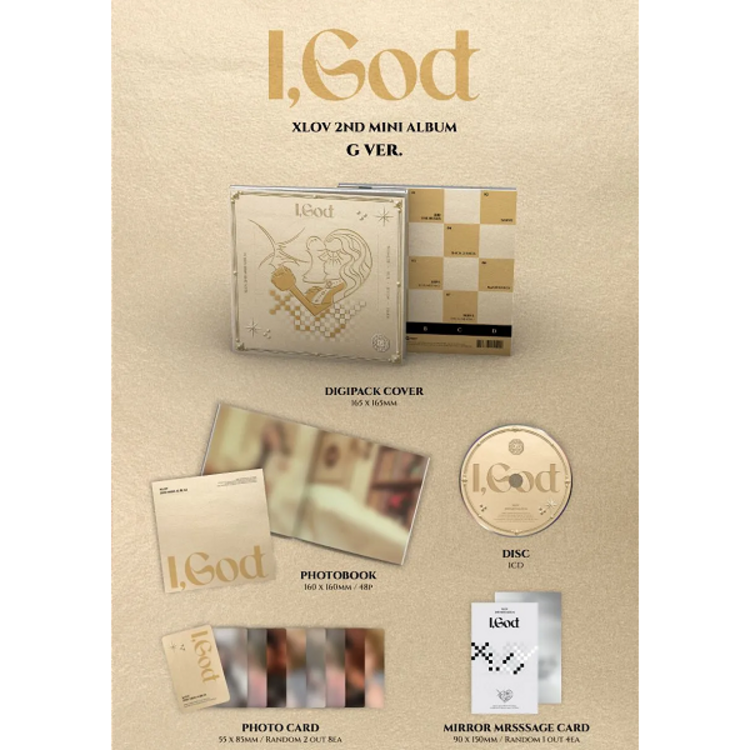 [PREORDER] XLOV (엑스러브) - [I, GOD] - 2ND MINI ALBUM