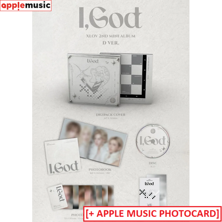 [PREORDER] XLOV (엑스러브) - [I, GOD] - 2ND MINI ALBUM + [APPLE MUSIC PHOTOCARD]