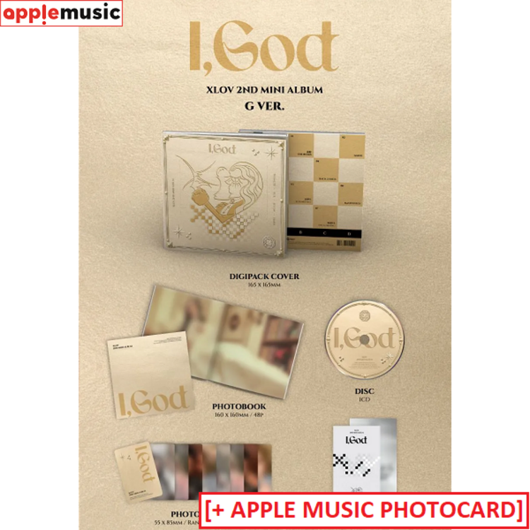 [PREORDER] XLOV (엑스러브) - [I, GOD] - 2ND MINI ALBUM + [APPLE MUSIC PHOTOCARD]
