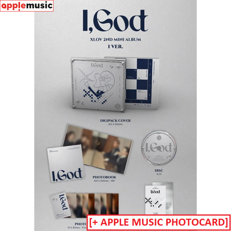 [PREORDER] XLOV (엑스러브) - [I, GOD] - 2ND MINI ALBUM + [APPLE MUSIC PHOTOCARD]