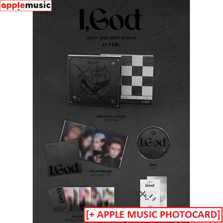 [PREORDER] XLOV (엑스러브) - [I, GOD] - 2ND MINI ALBUM + [APPLE MUSIC PHOTOCARD]