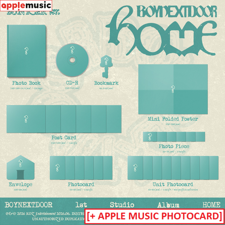 [PREORDER] BOYNEXTDOOR (보이넥스트도어) - HOME - 1ST STUDIO ALBUM + [APPLE MUSIC PHOTOCARD]
