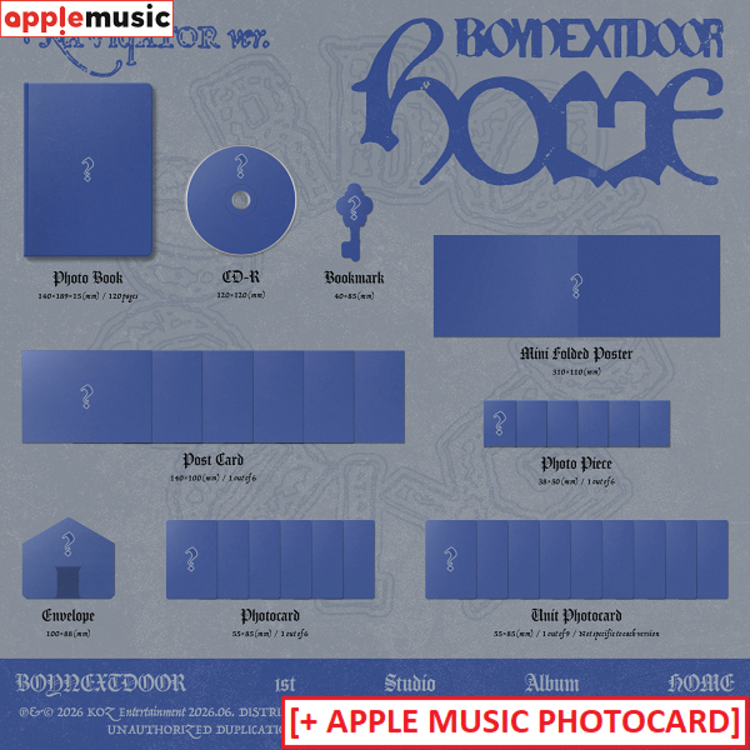 [PREORDER] BOYNEXTDOOR (보이넥스트도어) - HOME - 1ST STUDIO ALBUM + [APPLE MUSIC PHOTOCARD]