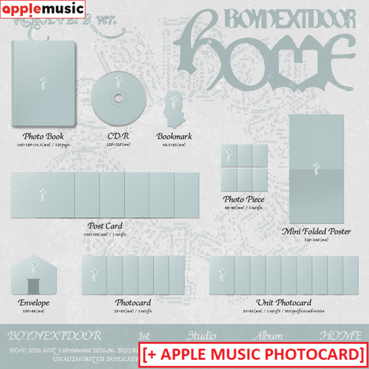 [PREORDER] BOYNEXTDOOR (보이넥스트도어) - HOME - 1ST STUDIO ALBUM + [APPLE MUSIC PHOTOCARD]