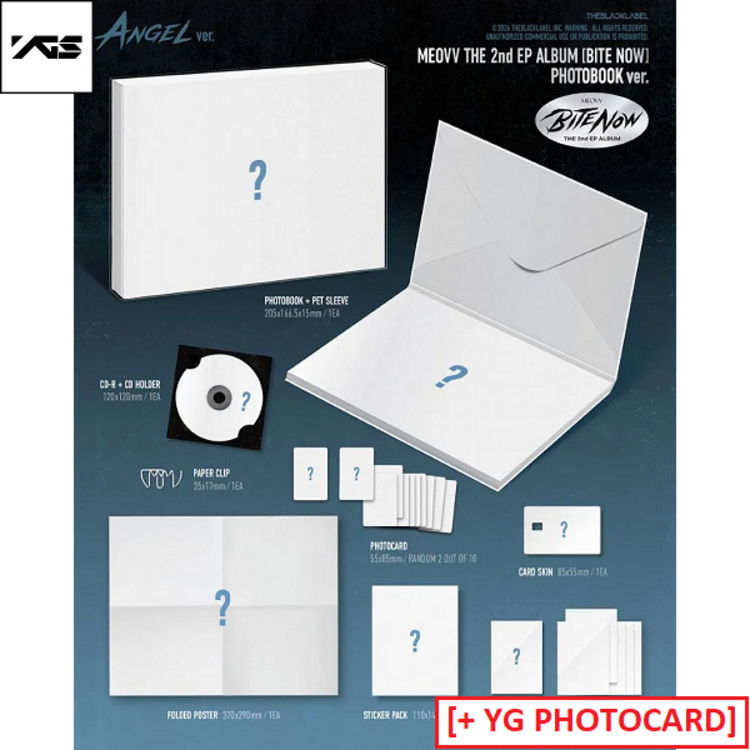[PREORDER] MEOVV (미야오) - BITE NOW - [PHOTOBOOK VER.] - 2ND EP ALBUM + [YG PHOTOCARD]