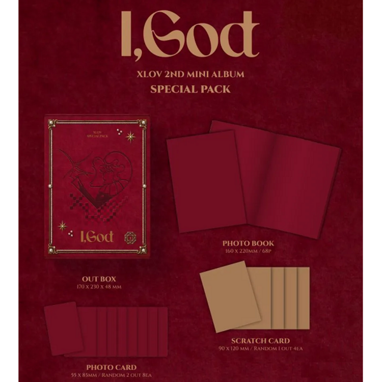 [PREORDER] XLOV (엑스러브) - [I, GOD] - SPECIAL PACK MD