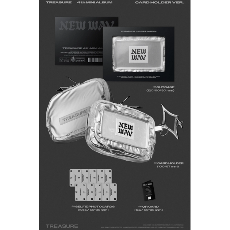 [PREORDER] TREASURE (트레저) - NEW WAV - [LIMITED / CARD HOLDER VER.] - 4TH MINI ALBUM