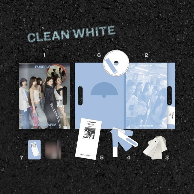 [PREORDER] LE SSERAFIM (르세라핌) - PUREFLOW PT.1 - [COMPACT VER.] - 2ND STUDIO ALBUM