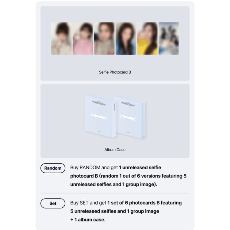 [PREORDER] LE SSERAFIM (르세라핌) - PUREFLOW PT.1 - [COMPACT VER.] - 2ND STUDIO ALBUM + [WEVERSE GIFT]