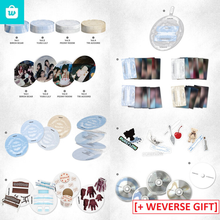 [PREORDER] LE SSERAFIM (르세라핌) - PUREFLOW PT.1 - 2ND STUDIO ALBUM + [WEVERSE GIFT]