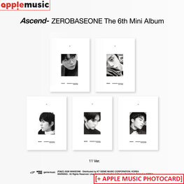 [PREORDER] ZEROBASEONE (제로베이스원) - [ASCEND-] - [11 VER.] - 6TH MINI ALBUM + [APPLE MUSIC PHOTOCARD]