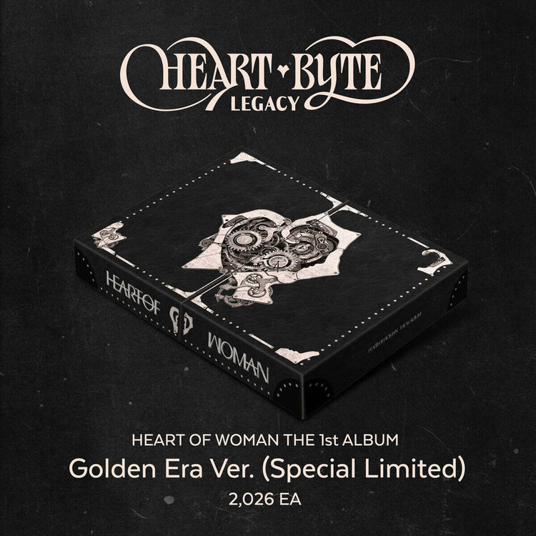 [PREORDER] HEART OF WOMAN (하트오브우먼) - HEART BYTE : LEGACY - [GOLDEN ERA VER.]  [SPECIAL LIMITED] - 1ST ALBUM