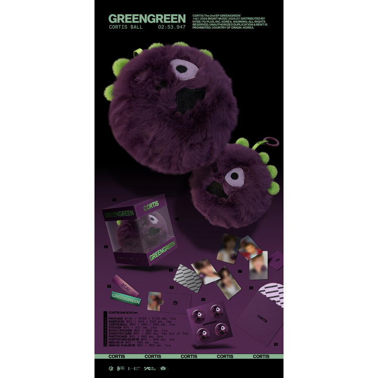 [PREORDER] CORTIS (코르티스) - GREENGREEN - [CORTIS BALL VER.] - 2ND EP