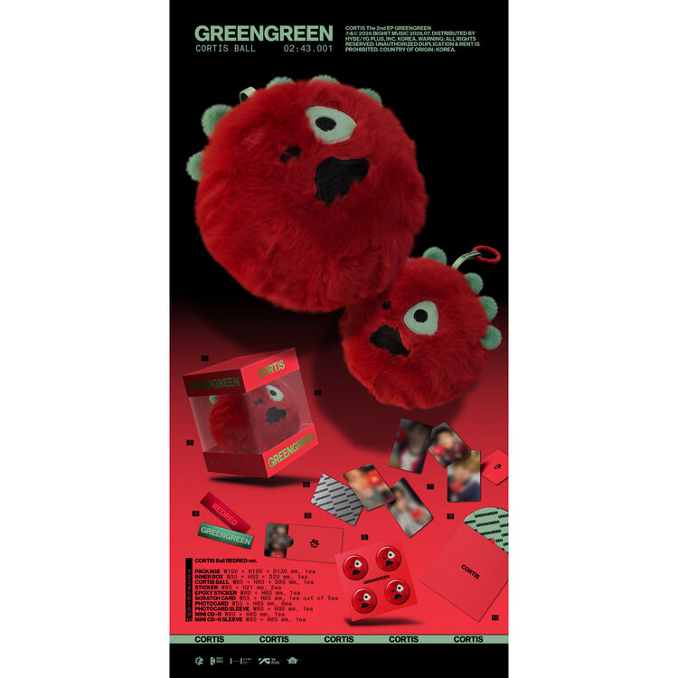 [PREORDER] CORTIS (코르티스) - GREENGREEN - [CORTIS BALL VER.] - 2ND EP