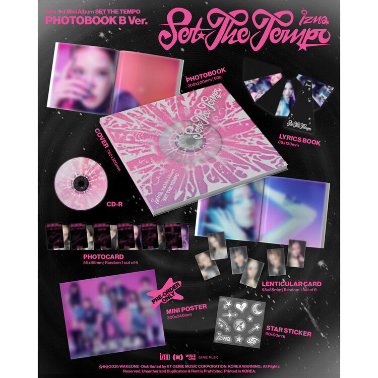 [PREORDER] IZNA (이즈나) - SET THE TEMPO - [PHOTOBOOK VER.] - 3RD MINI ALBUM