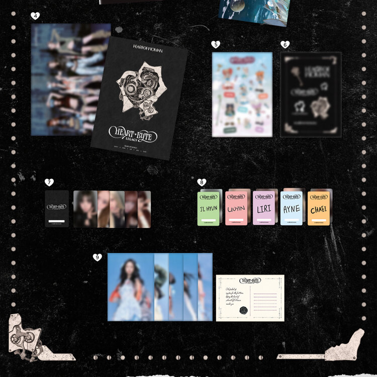 [PREORDER] HEART OF WOMAN (하트오브우먼) - HEART BYTE : LEGACY - [GOLDEN ERA VER.] - 1ST ALBUM