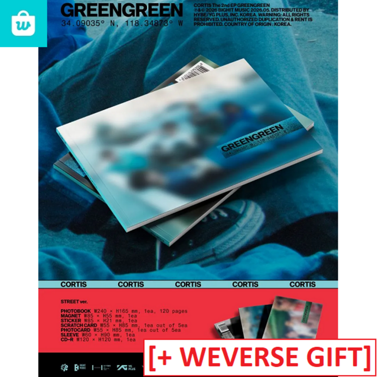 CORTIS (코르티스) - GREENGREEN - 2ND EP + [WEVERSE GIFT]