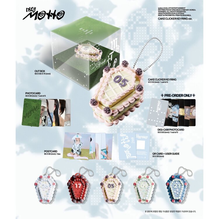 ITZY (있지) - MOTTO - [CAKE CLICKER KEYRING VER.] - 12TH MINI ALBUM