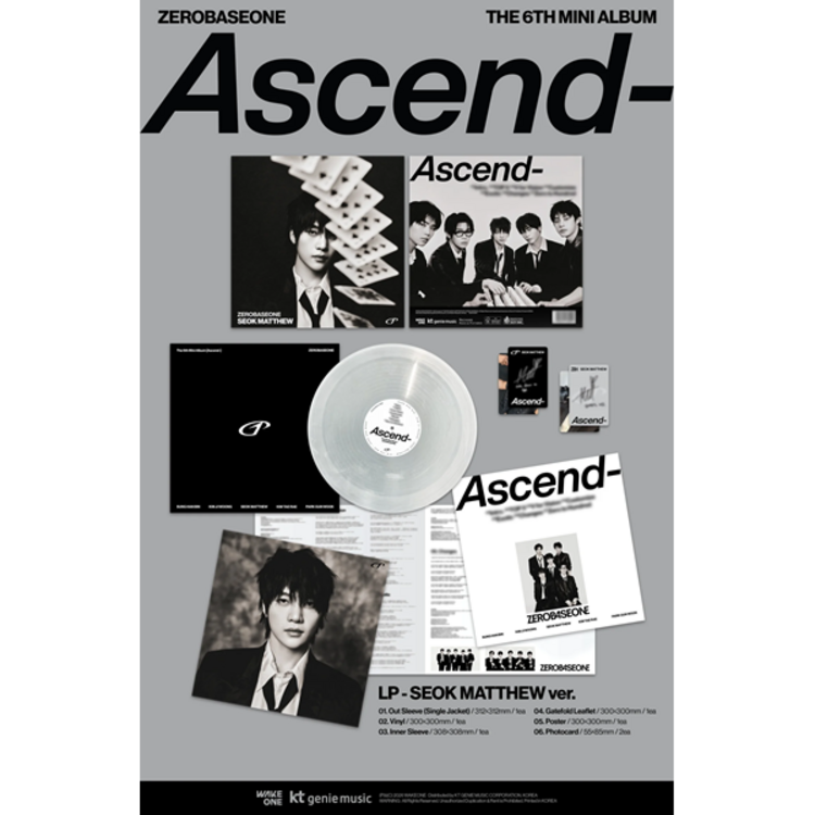 ZEROBASEONE (제로베이스원) - [ASCEND-] - 6TH MINI ALBUM (LP)