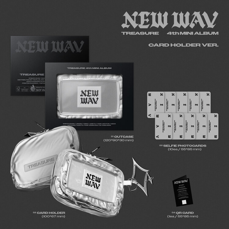 [PREORDER] TREASURE (트레저) - NEW WAV - [LIMITED / CARD HOLDER VER.] - 4TH MINI ALBUM