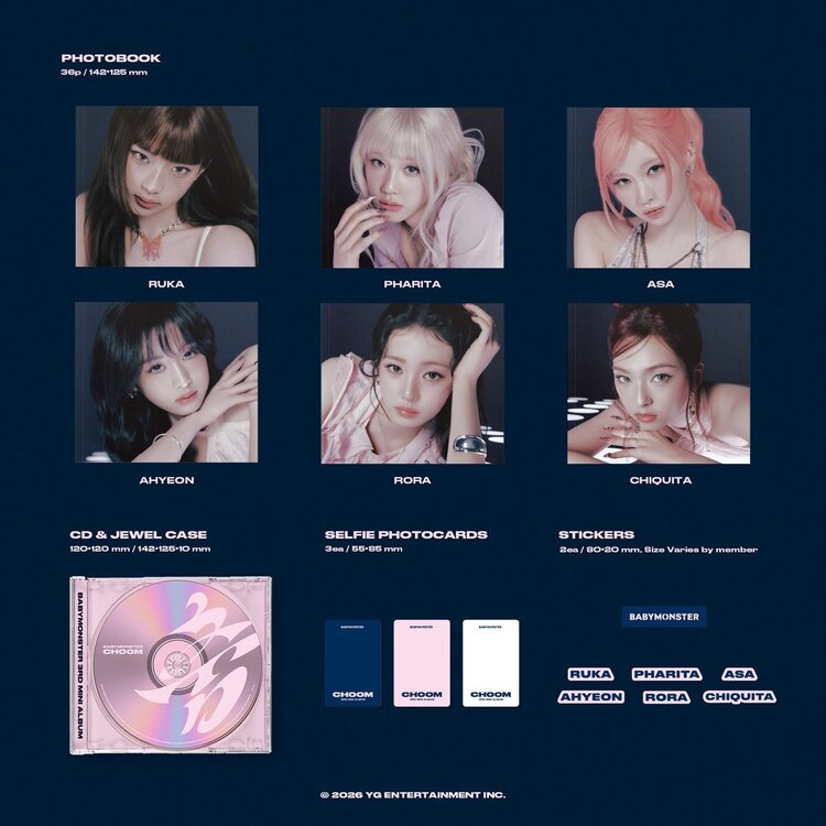BABYMONSTER (베몬) - CHOOM - [JEWEL VER.] - 3RD MINI ALBUM