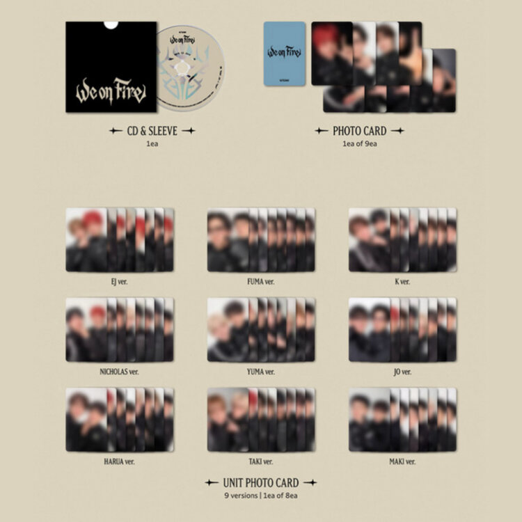 &TEAM (エンティーム) - WE ON FIRE - [SOLO EDITION] - 3RD MINI ALBUM