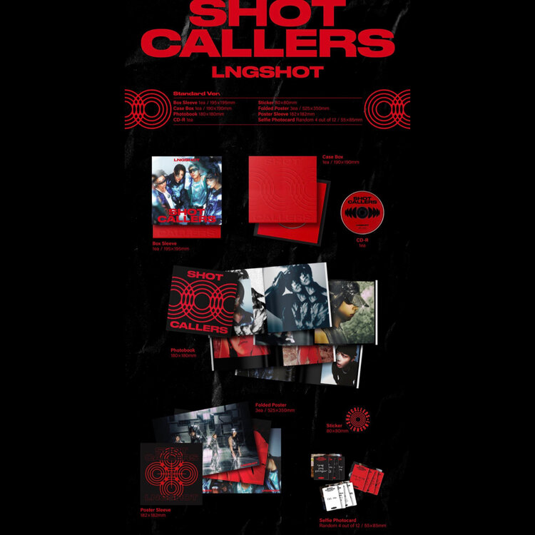 LNGSHOT (롱샷) - SHOT CALLERS - [STANDARD VER.] - 1ST EP + [LUCKY DRAW EVERLINE PHOTOCARD]