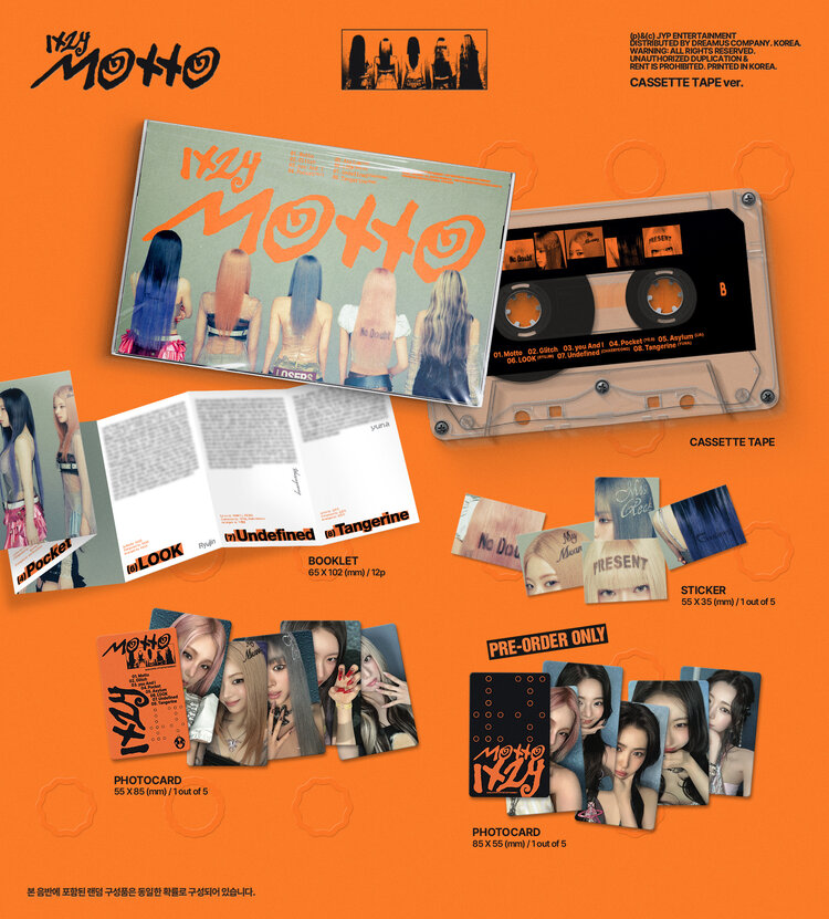 [PREORDER] ITZY (있지) - MOTTO - [CASETTE TAPE VER.] - 12TH MINI ALBUM