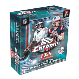 TOPPS CHROME - 2025 NFL TRADING CARDS - MEGA BOX