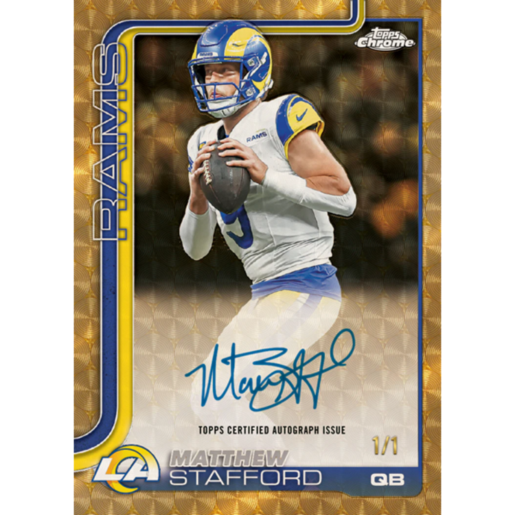 TOPPS CHROME - 2025 NFL TRADING CARDS - MEGA BOX