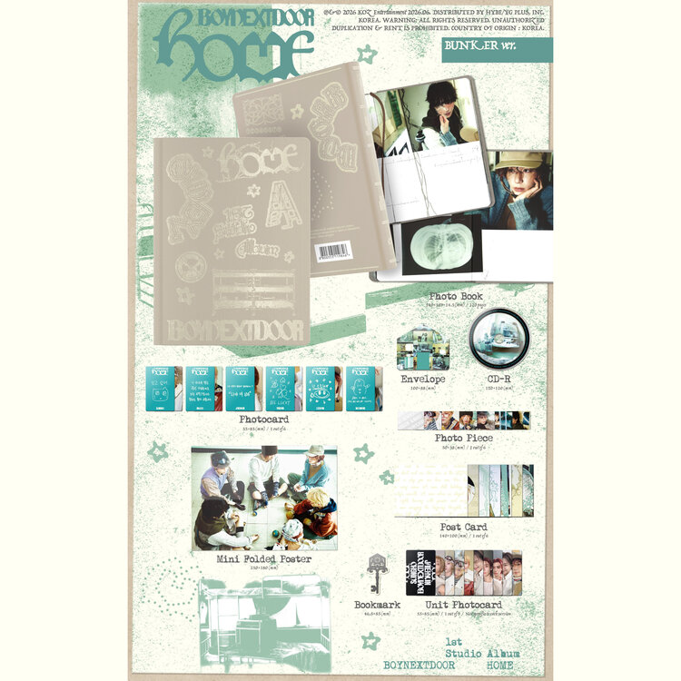 [PREORDER] BOYNEXTDOOR (보이넥스트도어) - HOME - 1ST STUDIO ALBUM