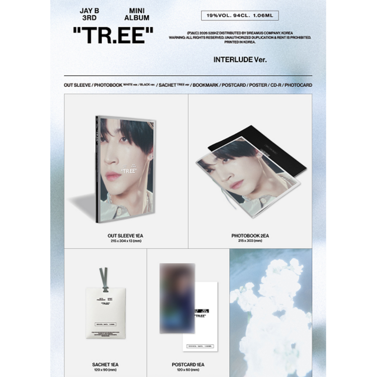 [PREORDER] JAY B (제이비) [GOT7] - [TR.EE] - [INTERLUDE VER.] - 3RD MINI ALBUM